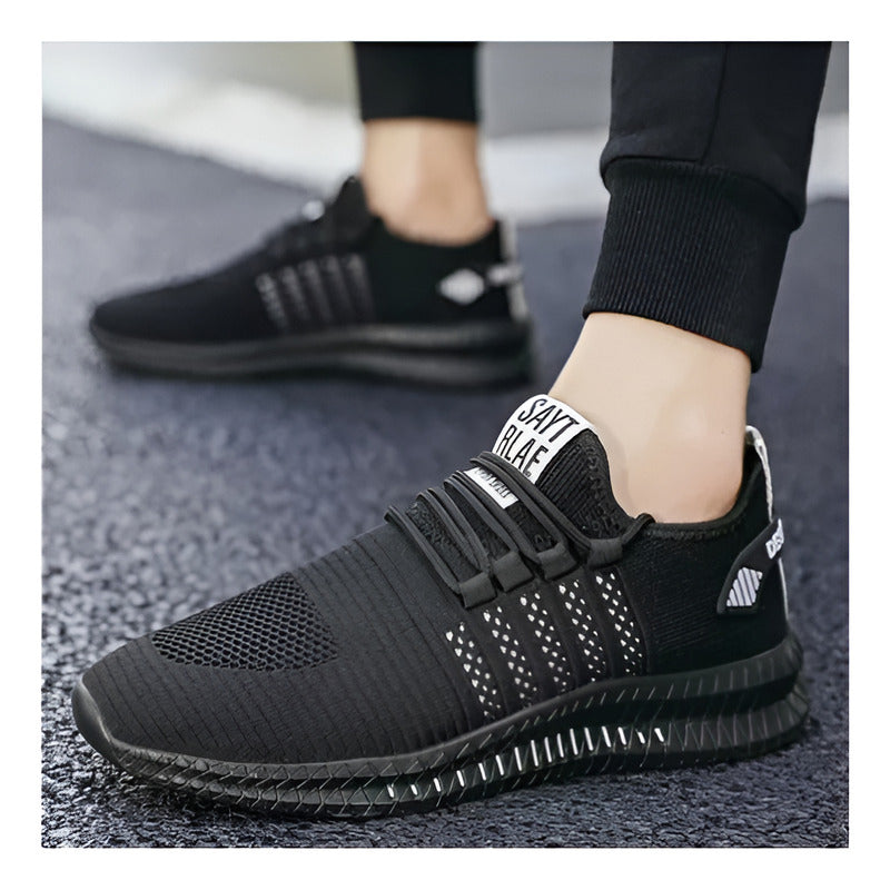 Zapatillas Deportivas Negras, Talla 41 Negro Negro