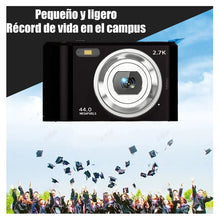 Cargar imagen en el visor de la galería, Camara Digital Portatil 1080p Pantalla 2.4in+32gb Tarjeta Sd Negro