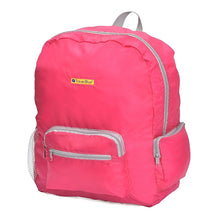 Cargar imagen en el visor de la galería, Mochila Grande Plegable Liviana Bolso De Mano Para Viaje 20l Color Rosa