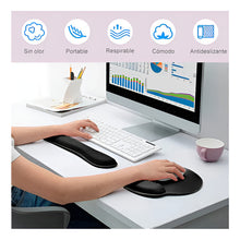 Cargar imagen en el visor de la galería, Reposamuñecas 3 Piezas Negro Negro