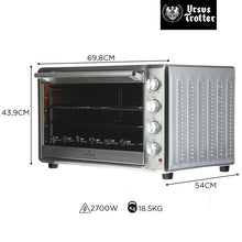 Cargar imagen en el visor de la galería, Horno Eléctrico 100 Litros Ursus Trotter Backofen Convector Color Plateado