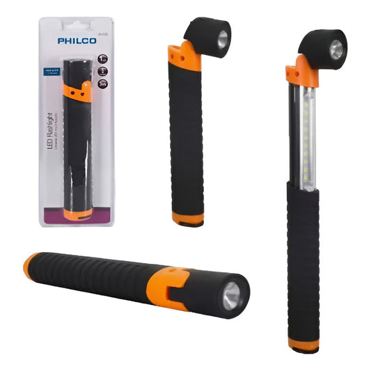 Linterna Lampara Led Philco Multifuncion Un100 Blanco Negro/naranja