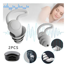 Cargar imagen en el visor de la galería, Tapones Los Oídos Silicona Reducción Ruido Para Dormir Celeste