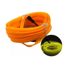 Load image into Gallery viewer, Hilo Tira Luz Neon Colores Led Conector Usb 12v Auto Moto 5m