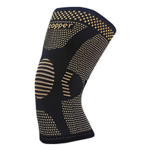 Cargar imagen en el visor de la galería, Rodillera Deportiva Ortopédica Soporte Con Fibra De Cobre Negro L