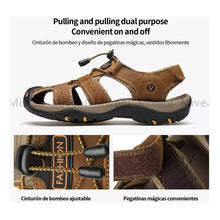 Cargar imagen en el visor de la galería, Sandalias Hombre Miveni Aire Libre Y Deporte Marrón Café 45 Eu