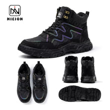 Load image into Gallery viewer, Tenis De Seguridad Industrial Zapatos Trabajo Hombre Nieion Negro Mx9
