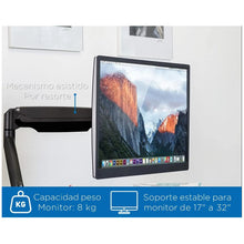 Cargar imagen en el visor de la galería, Soporte Brazo Para Monitor Escritorio Hasta 32 Ajustable Negro