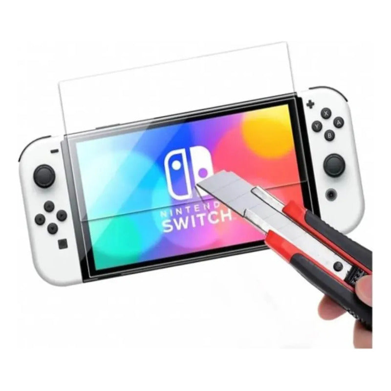 Vidrio Templado Para Oled Nintrndo Switch Mica Lamina