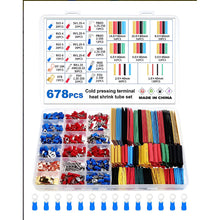 Cargar imagen en el visor de la galería, Kit De Tubos Termocontraíbles Retráctiles Conectores Variados