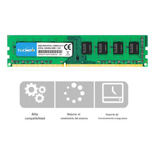 Cargar imagen en el visor de la galería, Memoria Ram Gamer Color Verde 8gb 1 Tecmiyo Ddr3l-1600u