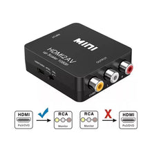 Cargar imagen en el visor de la galería, Mini Adaptador De Señal Hdmi - Rca Audio Y Vídeo