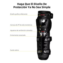 Cargar imagen en el visor de la galería, Protecciones Rodilleras Y Coderas Articuladas Moto Y Bici Negro Única