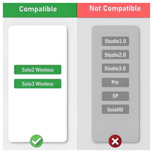 Load image into Gallery viewer, Almohadillas Para Audifonos Solo 2 Solo 3 Wireless Negro