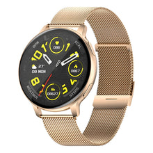 Cargar imagen en el visor de la galería, Smartwatch Deportivo S53 Amoled, Gps, Ritmo Cardíaco, Oxígen Dorado Oscuro Milanés Rosa Claro Beige
