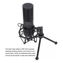 Cargar imagen en el visor de la galería, Micrófono Condensador Yanmai Q9 Profesional Streaming Y Grab Negro