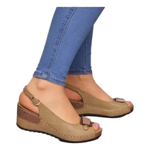 Cargar imagen en el visor de la galería, Sandalias Ortopédicas Para Mujer Manfredi Marrón 37 Cl