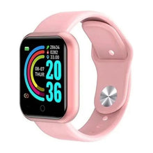 Cargar imagen en el visor de la galería, Smartwatch Reloj Inteligente Deportivo Pulsera Inteligente Mujer Blanco Rosa Rosa