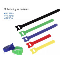 Load image into Gallery viewer, 204 Kit Multifunción Organizador Cables Adhesivo Antinudos Varios