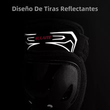 Cargar imagen en el visor de la galería, Protecciones Rodilleras Y Coderas Articuladas Moto Y Bici Negro Única