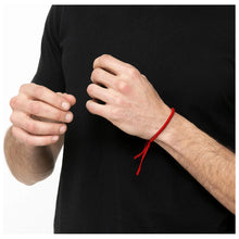 Cargar imagen en el visor de la galería, Pulsera Unisex Protección Energias Hilo Rojo 0 Mm 25 Cm