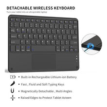 Load image into Gallery viewer, Funda Carcasa Con Teclado Touchpad Para iPad 10.2 7/8/9 Gene Negro