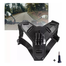 Cargar imagen en el visor de la galería, Montura De Casco Gopro Hero 10/9/8/7/6/5/4/3 Para Moto Negro