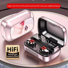 Load image into Gallery viewer, Audífonos Inalámbricos Bluetooth In Ear Tactil Con Espejo Negro