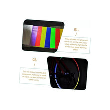 Cargar imagen en el visor de la galería, 30 Pcs Multiuso Bicicleta Adhesivo Reflectante Pegatina Azul