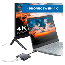 Cargar imagen en el visor de la galería, Hub Adaptador Usb Tipo C 3 En 1 Hdmi Mac Gris Oscuro