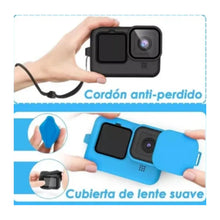 Load image into Gallery viewer, Funda De Silicona Para Gopro Hero 11/10/9 Negro Y Azul 2pcs Azul/negro