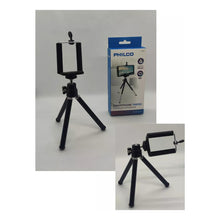 Load image into Gallery viewer, Tripode Philco Tr217 Para Smartphone Metalico Negro