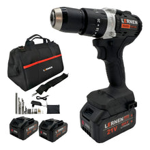 Load image into Gallery viewer, Taladro Percutor Brushless Lernen Black Edition + 2 Baterías Negro 50