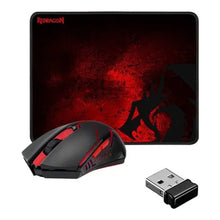 Cargar imagen en el visor de la galería, Kit Redragon Padmouse/ratón Inalambrico M601wl-ba Negro Y Rojo