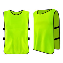 Cargar imagen en el visor de la galería, Pack X5 Chaleco Deportivo Peto Multiuso Para Adultos Futbol Verde Neón Unitalla