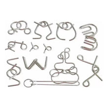Cargar imagen en el visor de la galería, Juego De 10 Piezas Ingenio Rompecabezas Puzzle Metal Premium Tc