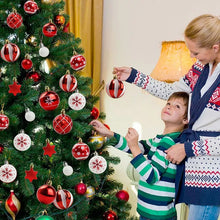 Cargar imagen en el visor de la galería, Esferas Navideñas Doradas Adornos Árbol Navidad Decoración Rojo Esferas Navidenas Doradas Adornos Arbol Navidad Decoracion