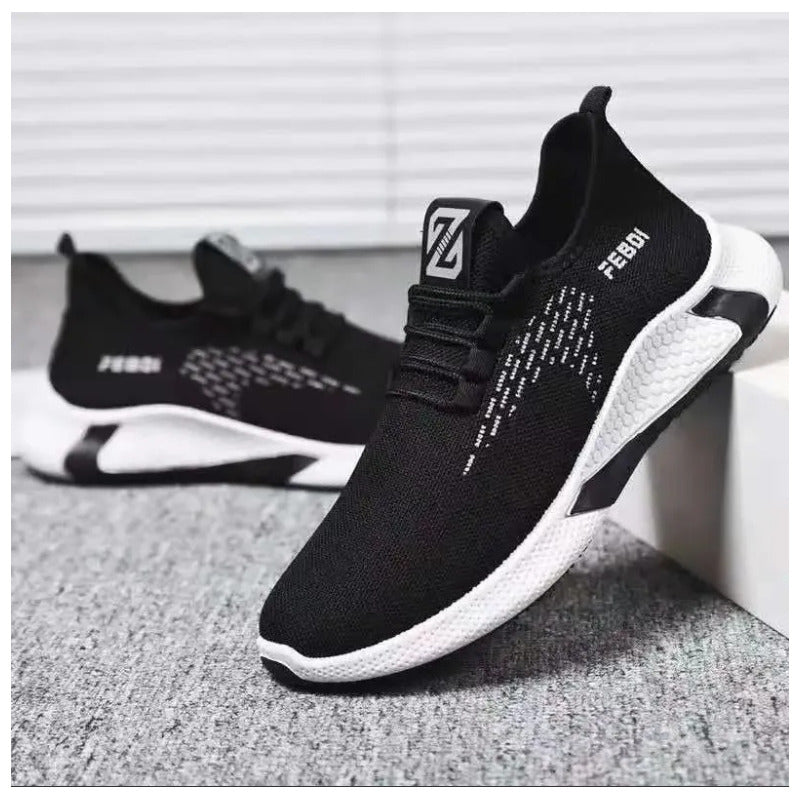 Zapatillas Deportivas Casuales Ligeras Y Transpirables Negro Tela 41