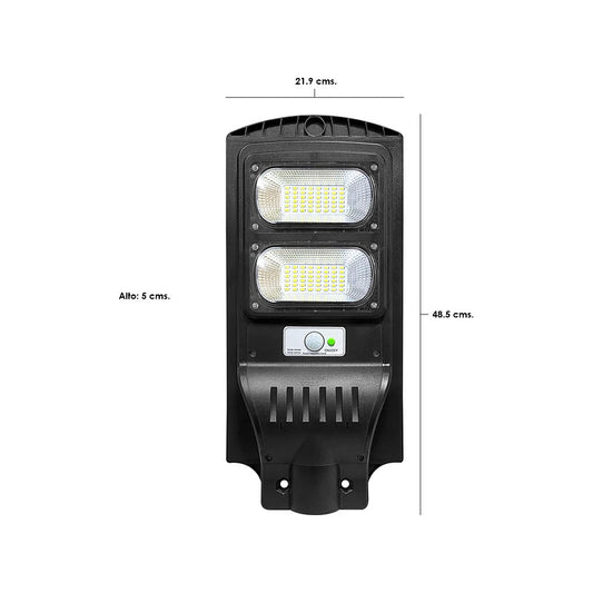 Luminaria 80w Solar Ip67 Sensor De Movimiento Blanco
