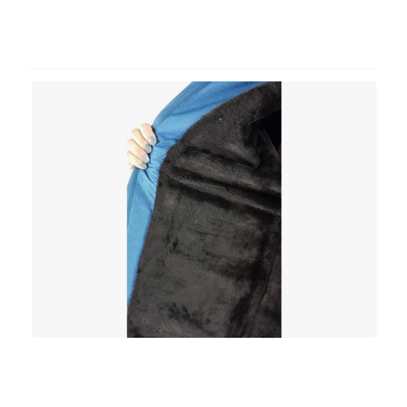 Chaqueta Mujer Parka Forro Piel Azul (m-l) Azul Acero L Azul
