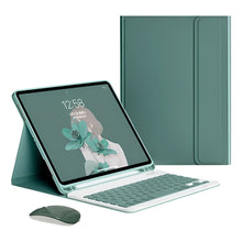 Load image into Gallery viewer, Funda Con Teclado Y Ratón Para Samsung Tab A8 10.5 Sm-x200 Verde Oscuro