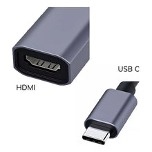 Cargar imagen en el visor de la galería, Adaptador Usb 3.1 Tipo CA Compatible Con Hdmi Blanco