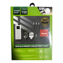 Cargar imagen en el visor de la galería, Kit Power Bank Cargador 22000mah Carga Rapida Multifuncion Variado