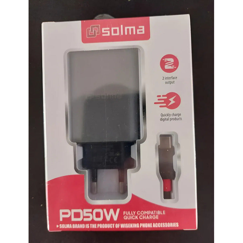 Cargador Genérico Ep-ta800 Usb-c Color Negro