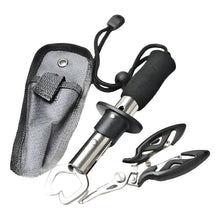 Load image into Gallery viewer, Alicate Pesca Acero Inoxidable Quita Anzuelo Señuelo Argolla Negro