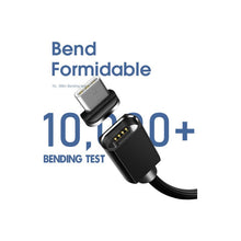 Cargar imagen en el visor de la galería, Cable Carga Rápida 3.0 Magnético Usb Micro Usb | Essager Iph Negro