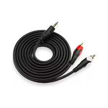 Cargar imagen en el visor de la galería, Cable de audio con conector 3,5 mm A 2 RCA, 1,8 m