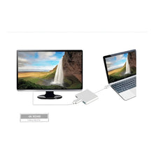Cargar imagen en el visor de la galería, Adaptador Hub 3 En 1 Usb CA Hdmi 4k + Usb-c + Cable Usb Plateado