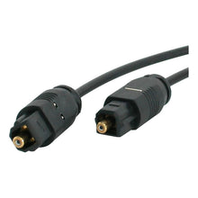 Cargar imagen en el visor de la galería, Cables De Fibra Óptica Y Alimentacion Toslink 3mts Startech Negro