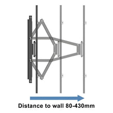 Cargar imagen en el visor de la galería, Soporte Con Doble Brazo Tv Lcd Led Plasma 32-70 Pulgadas Negro